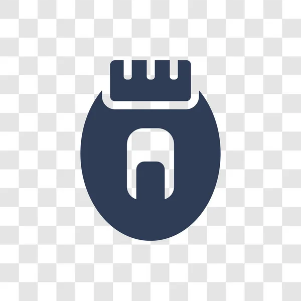 Ícone Epliador Conceito Logotipo Epliator Moda Fundo Transparente Coleção Higiene — Vetor de Stock