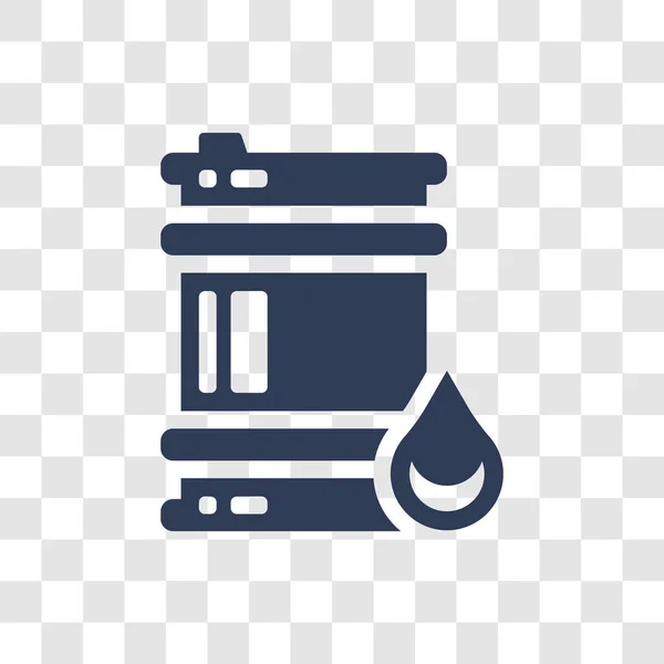 Εικονίδιο Βαρέλι Πετρελαίου Μοντέρνα Έννοια Λογότυπο Βαρέλι Πετρελαίου Διαφανές Φόντο — Διανυσματικό Αρχείο