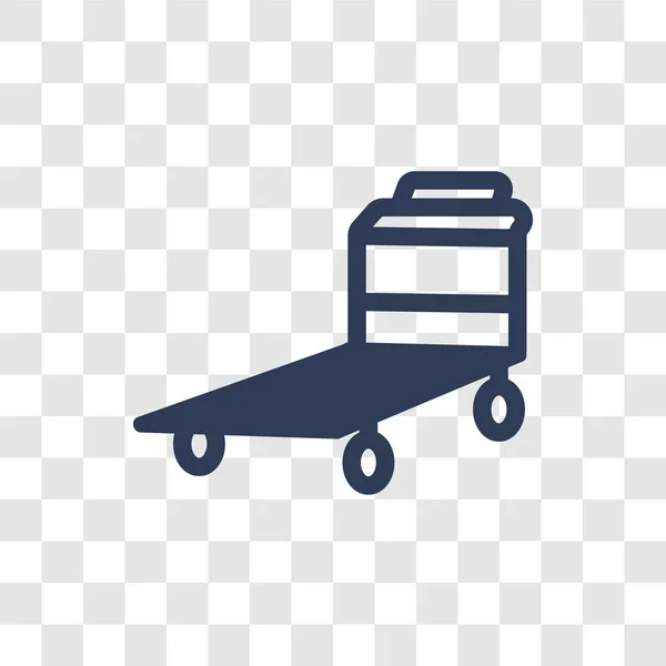 Иконка Тележки Концепция Логотипа Trendy Pushcart Прозрачном Фоне Коллекции Industry — стоковый вектор