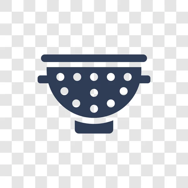 Durszlak Ikona Modny Durszlak Koncepcja Logo Przezroczystym Tle Kolekcji Kitchen — Wektor stockowy