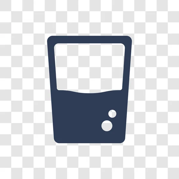 Glassymbol Trendiges Glas Logo Konzept Auf Transparentem Hintergrund Aus Der — Stockvektor