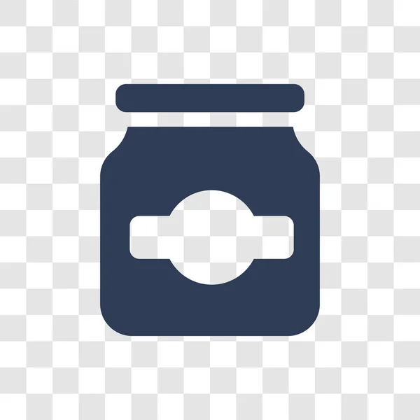 Ícone Frasco Conceito Logotipo Frasco Moda Fundo Transparente Coleção Cozinha — Vetor de Stock