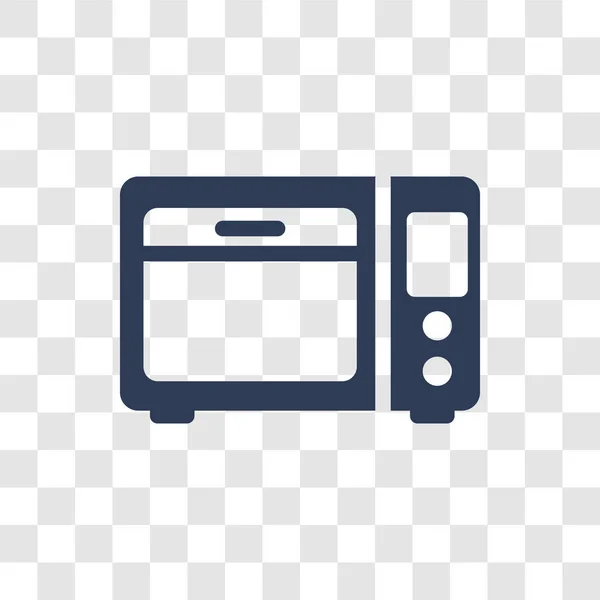Mikrowellenherd Symbol Trendiges Mikrowellenherd Logo Konzept Auf Transparentem Hintergrund Aus — Stockvektor