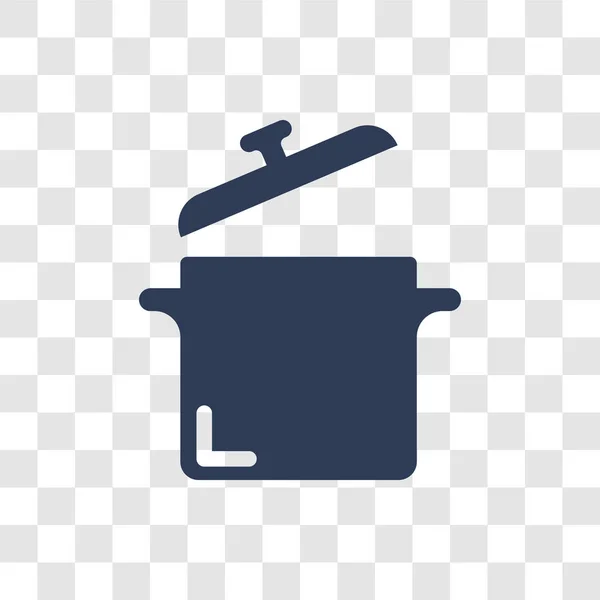 Icono Cacerola Concepto Logotipo Moda Saucepan Sobre Fondo Transparente Colección — Vector de stock