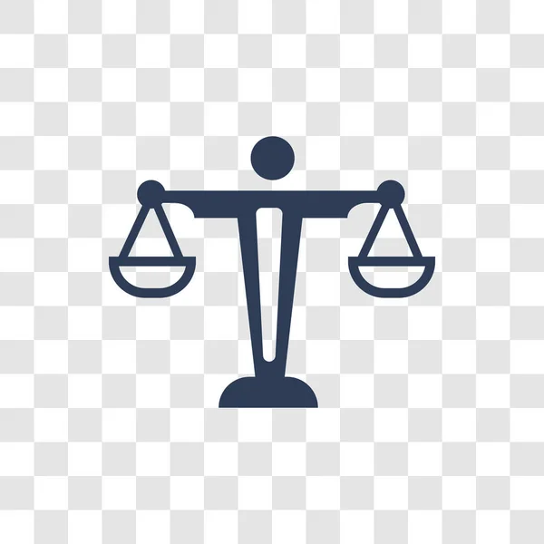 天秤座のアイコン 法と正義のコレクションから透明な背景にトレンディな天秤座ロゴのコンセプト — ストックベクタ