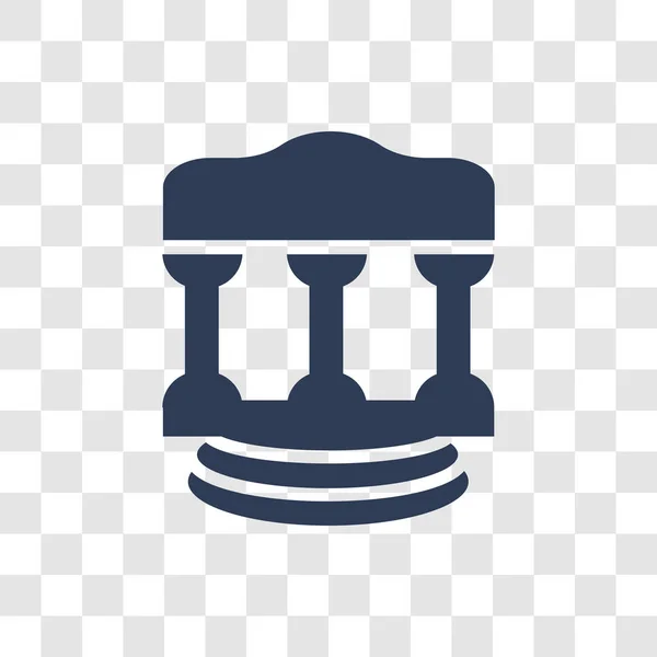 Ícone Lei Romana Conceito Logotipo Direito Romano Moda Fundo Transparente —  Vetores de Stock