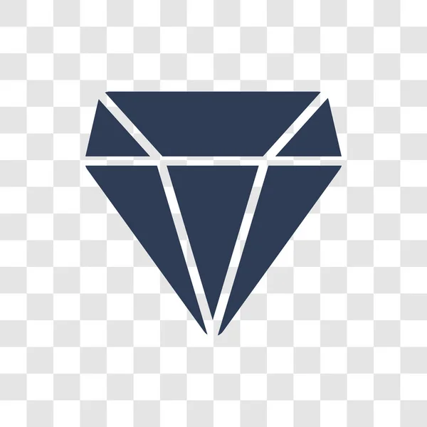 Icône Gemme Concept Logo Trendy Gem Sur Fond Transparent Collection — Image vectorielle