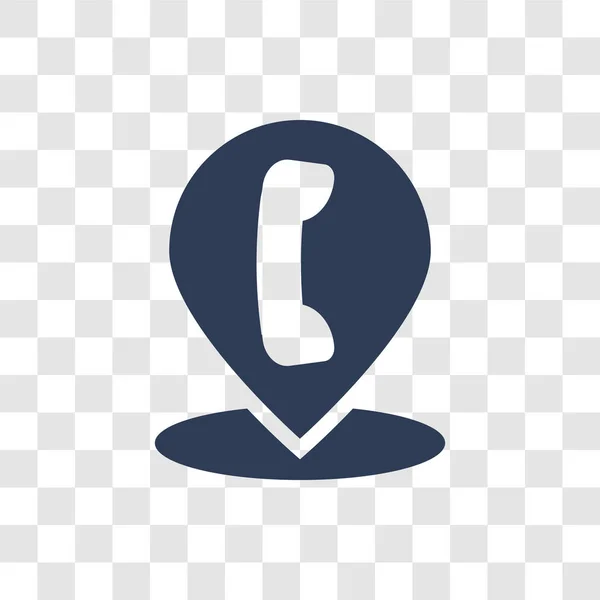 Icona Posizione Telefono Trendy Phone Location Logo Concept Sfondo Trasparente — Vettoriale Stock