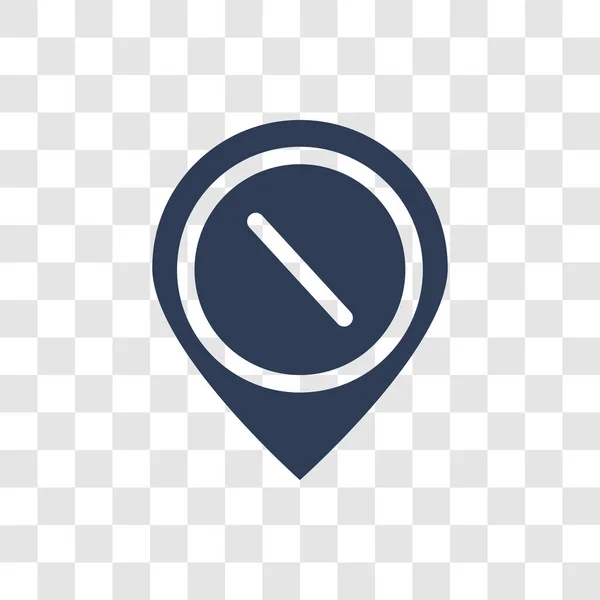Icona Posizione Non Disponibile Trendy Concetto Del Logo Location Non — Vettoriale Stock
