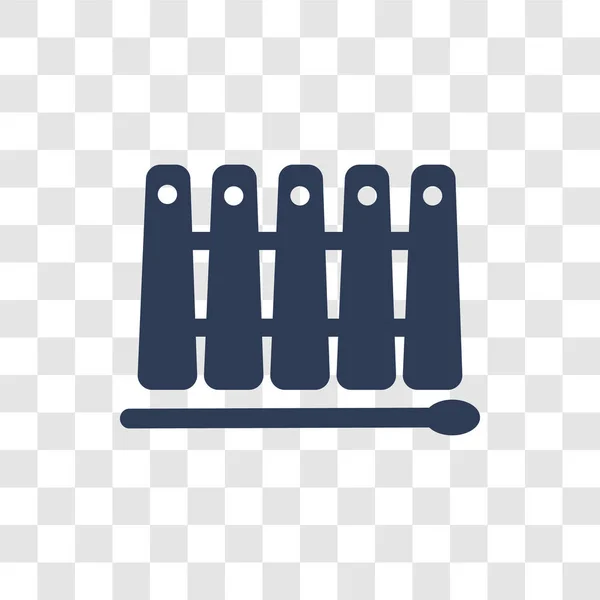 Ikona Marimba Modny Koncepcja Logo Marimba Przezroczystym Tle Kolekcji Muzyki — Wektor stockowy