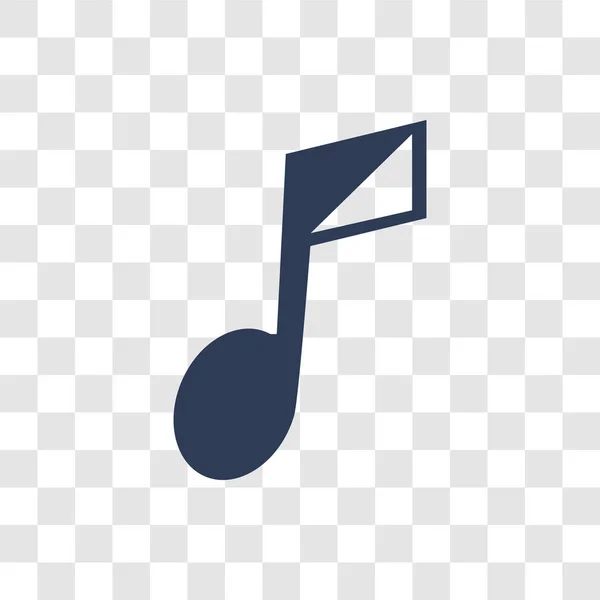 Icono Nota Musical Concepto Logotipo Trendy Musical Note Sobre Fondo — Vector de stock