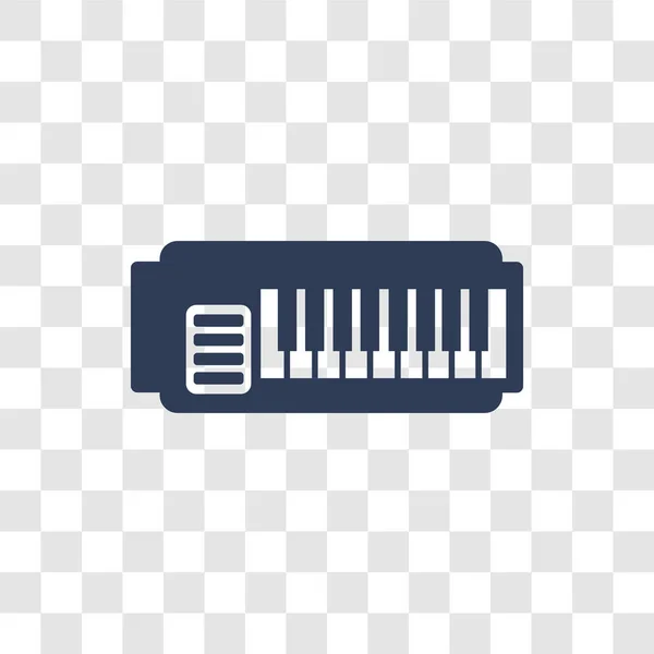Synthesizer Symbol Trendiges Synthesizer Logo Konzept Auf Transparentem Hintergrund Aus — Stockvektor