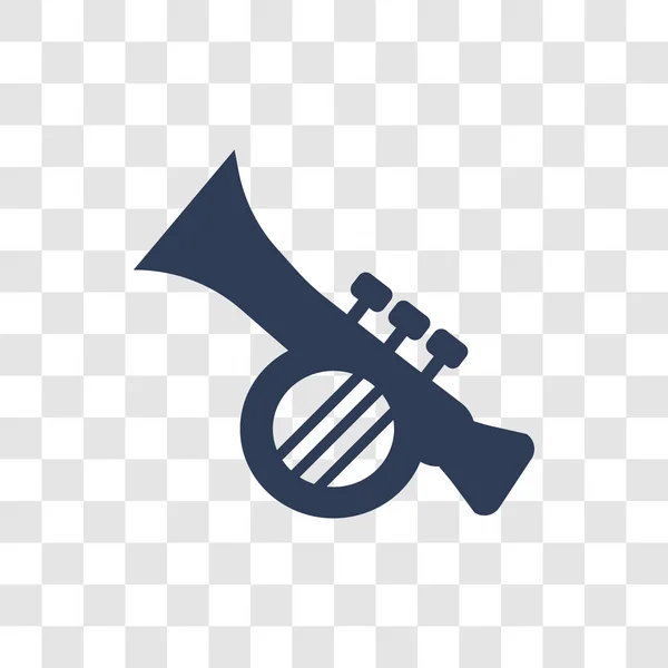 Ícone Trompete Conceito Logotipo Trompete Moda Fundo Transparente Coleção Música —  Vetores de Stock