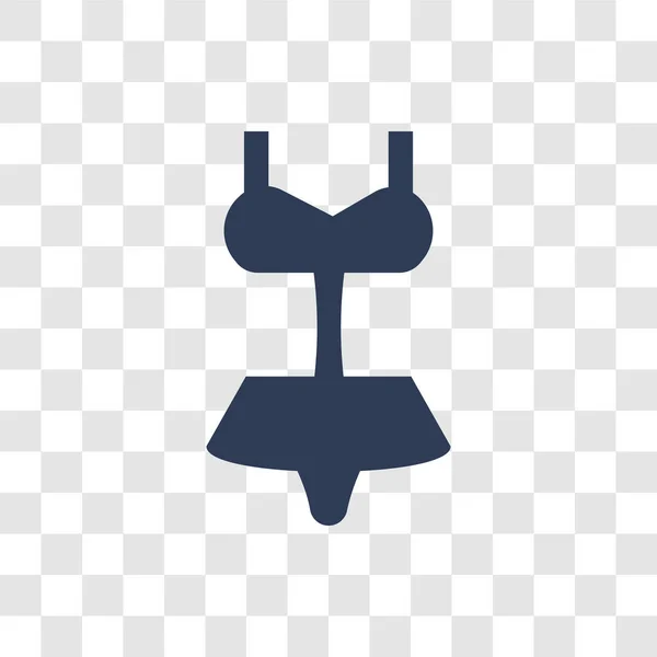 Ikona Lady Plavky Koncept Loga Módní Lady Plavky Průhledném Pozadí — Stockový vektor