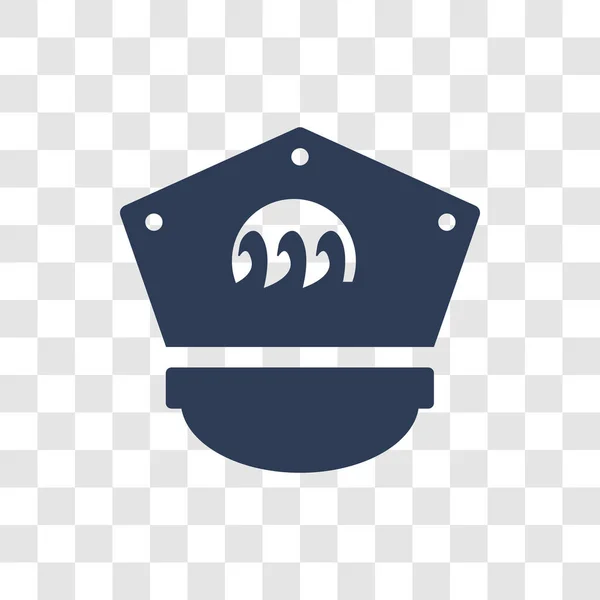 Значок Морская Шляпа Модная Концепция Логотипа Sailor Hat Прозрачном Фоне — стоковый вектор