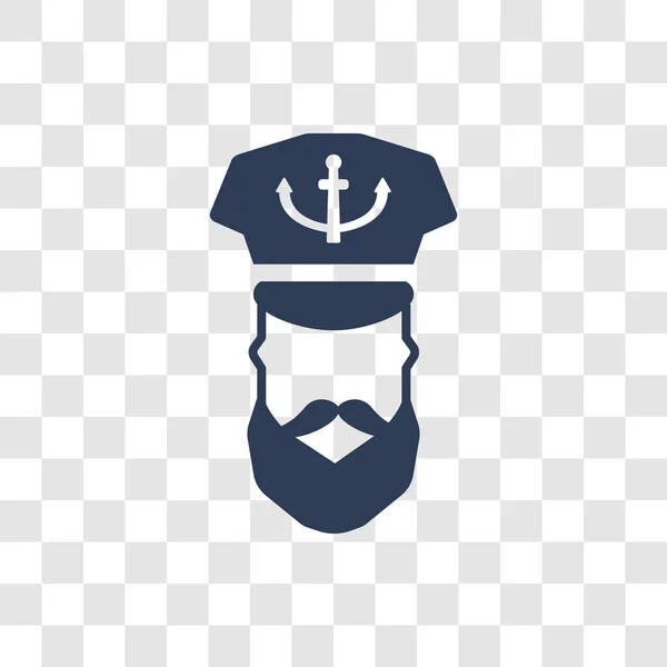 Иконка Адмирала Модная Концепция Логотипа Адмирал Прозрачном Фоне Морской Коллекции — стоковый вектор