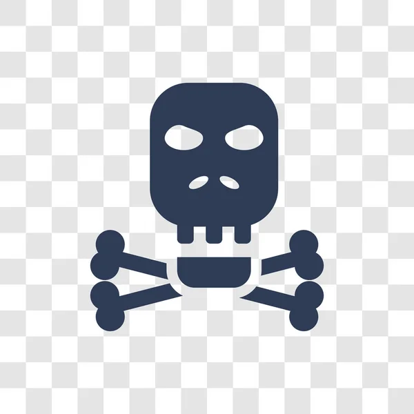 Icono Cráneo Huesos Concepto Logotipo Trendy Skull Bones Sobre Fondo — Archivo Imágenes Vectoriales