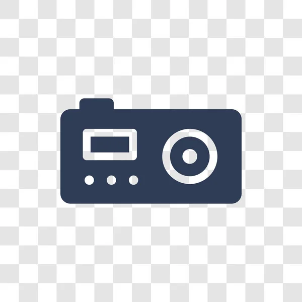 Значок Водонепроницаемая Камера Концепция Логотипа Trendy Water Resist Camera Прозрачном — стоковый вектор