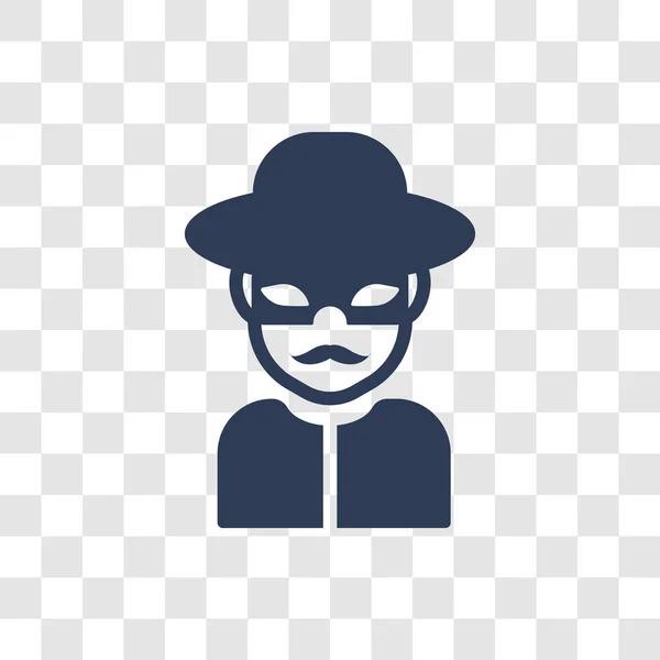 Zorro Gesicht Symbol Trendiges Zorro Face Logo Konzept Auf Transparentem — Stockvektor