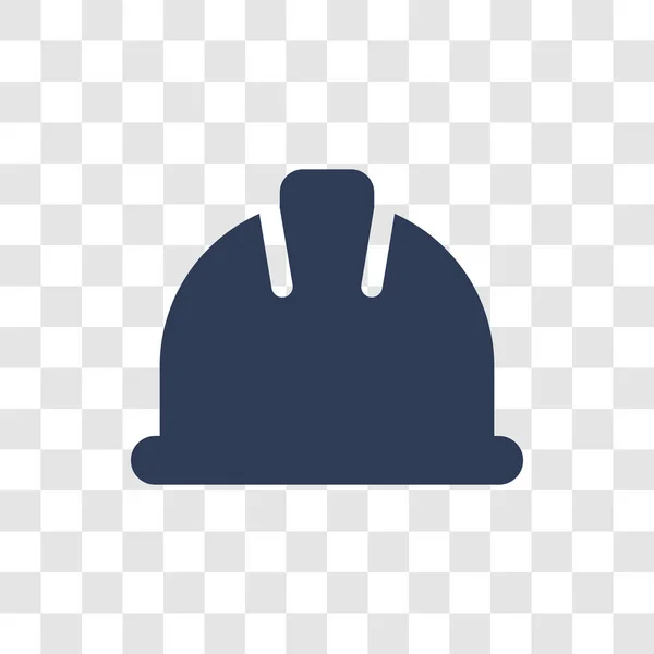 Pictogram Helm Trendy Hard Hat Logo Concept Transparante Achtergrond Uit — Stockvector
