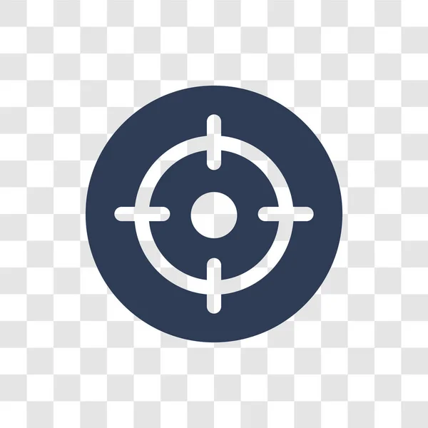 Icona Oggettiva Concetto Logo Obiettivo Tendenza Sfondo Trasparente Della Collezione — Vettoriale Stock