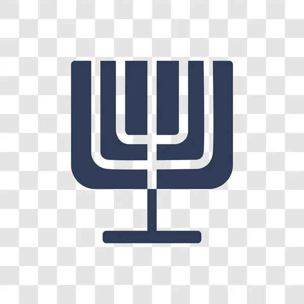 Gran Icono Menorah Concepto Logotipo Trendy Big Menorah Sobre Fondo — Vector de stock