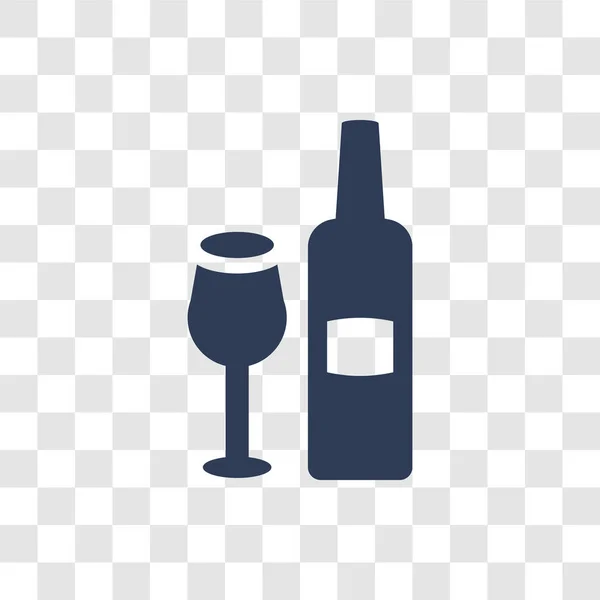 Hebrew Wine Icon Trendy Hebrew Wine Logo Concept Transparent Background — Stock Vector