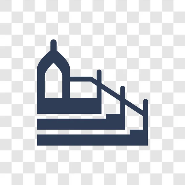 Icono Islámico Minbar Concepto Logotipo Islámico Moderno Minbar Sobre Fondo — Vector de stock
