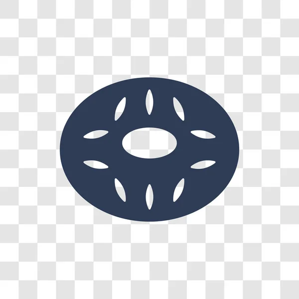 Joodse Bagels Pictogram Trendy Joodse Bagels Logo Concept Transparante Achtergrond — Stockvector