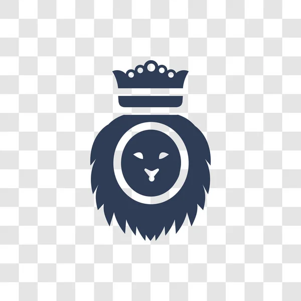 Икона Льва Иудейского Концепция Логотипа Trendy Lion Judaна Прозрачном Фоне — стоковый вектор