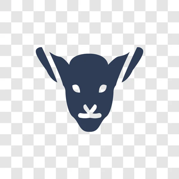 Ícone Cordeiro Deus Trendy Lamb God Logo Conceito Fundo Transparente — Vetor de Stock