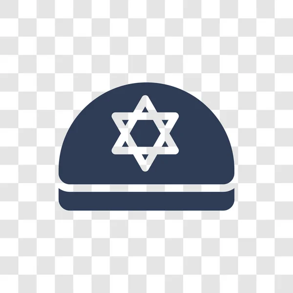 Ikona Jarmułki Modny Jarmułki Koncepcja Logo Przezroczystym Tle Kolekcji Religii — Wektor stockowy