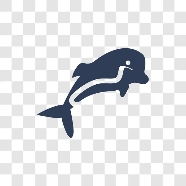 Dolphin Vodní Vlny Ikonu Módní Dolphin Vodní Vlny Logo Koncepci — Stockový vektor