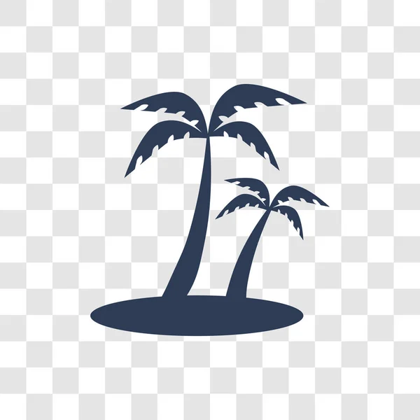 Island Palm Trees Icon Trendy Island Palm Trees Logo Concept — Stock Vector