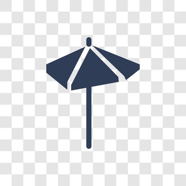 Icône Parasol Concept Logo Parapluie Tendance Sun Sur Fond Transparent — Image vectorielle