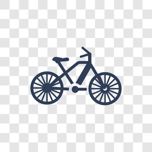 Bicycle Icon Trendy Bicycle Logo Concept Transparent Background Transportation Collection — Stock Vector