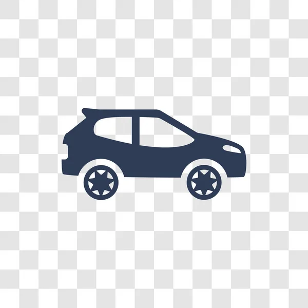 Ikona Hatchback Koncepcja Logo Modny Hatchback Przezroczystym Tle Kolekcji Transport — Wektor stockowy