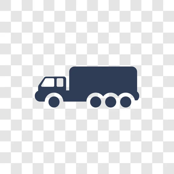 Vrachtwagen Pictogram Trendy Vrachtwagen Logo Concept Transparante Achtergrond Uit Vervoer — Stockvector