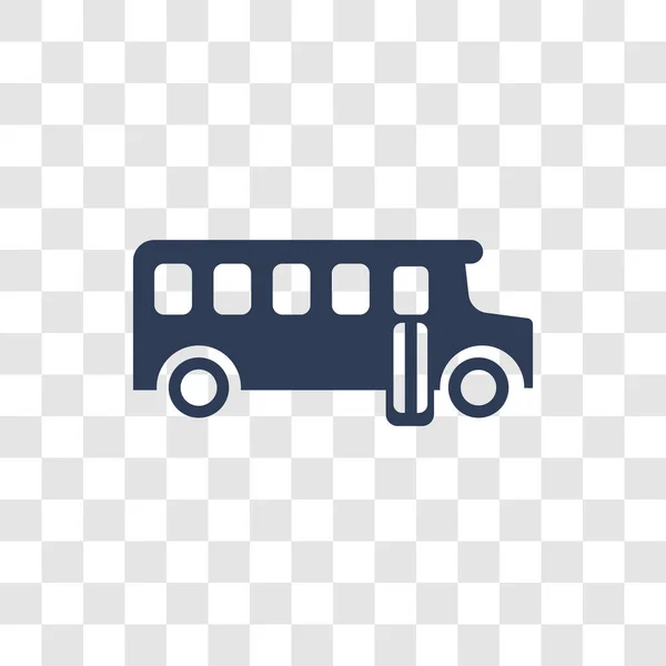 Значок Школьного Автобуса Концепция Логотипа Школьного Автобуса Прозрачном Фоне Коллекции — стоковый вектор