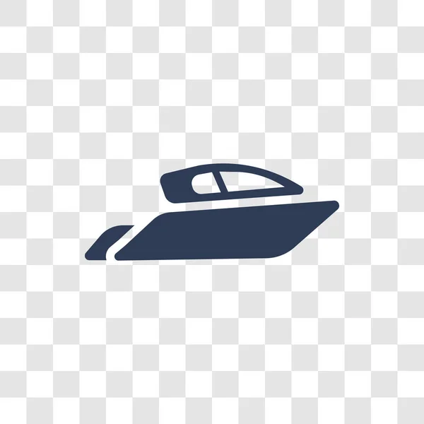 Ikonra Yacht Trendi Yacht Logo Fogalom Átlátszó Háttér Közlekedési Gyűjtemény — Stock Vector