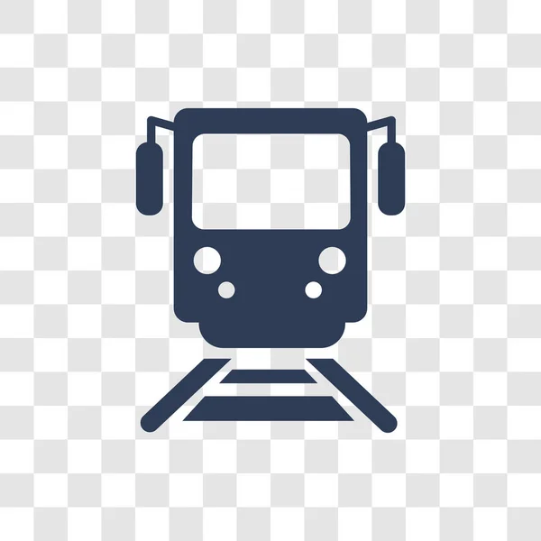 Ícone Metro Conceito Logotipo Metrô Moda Fundo Transparente Coleção Transporte —  Vetores de Stock