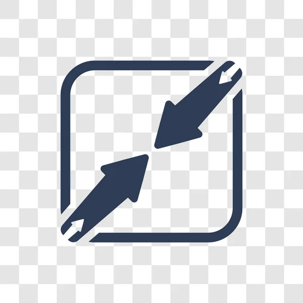 Значок Сжатия Концепция Логотипа Trendy Compress Прозрачном Фоне Коллекции Пользовательского — стоковый вектор