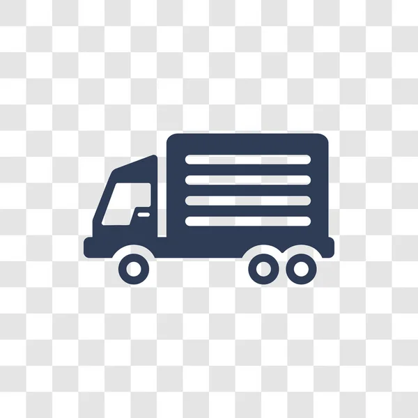 Ikona Samochodu Ciężarowego Modny Koncepcja Logo Ciężarówki Przezroczystym Tle Kolekcji — Wektor stockowy