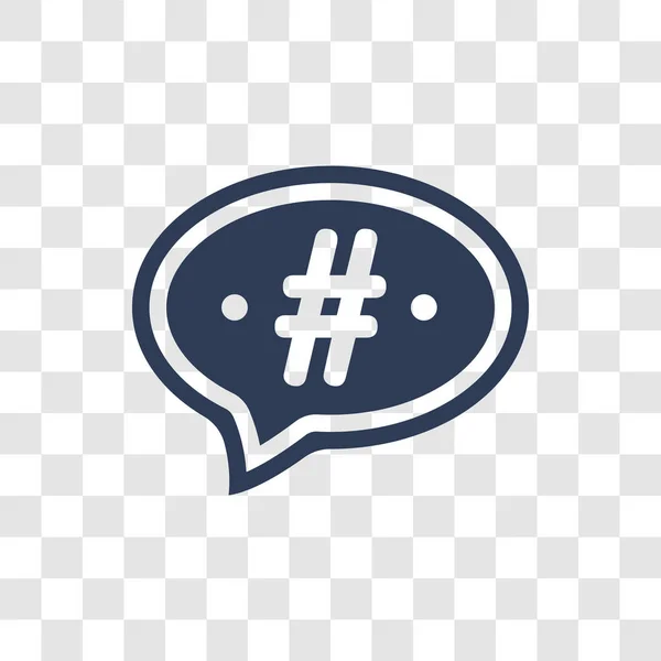 Ícone Hashtag Conceito Logotipo Hashtag Moda Fundo Transparente Interface Usuário —  Vetores de Stock