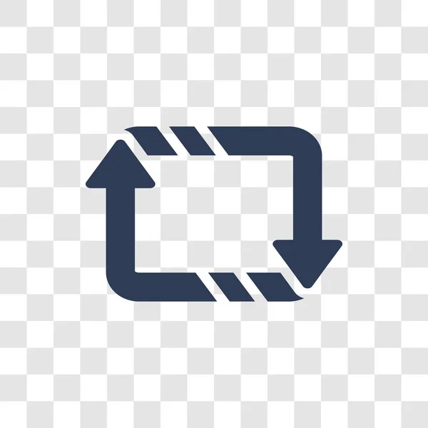 Reweet Icon Модная Концепция Логотипа Retweet Прозрачном Фоне Коллекции Пользовательского — стоковый вектор