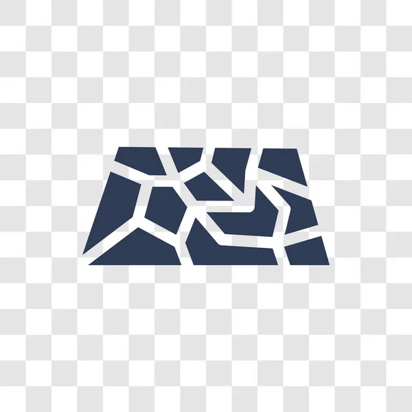 Icona Della Siccità Trendy Concetto Logo Siccità Sfondo Trasparente Dalla — Vettoriale Stock