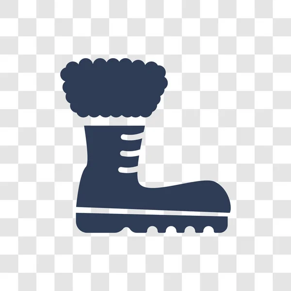 Icono Bota Nieve Concepto Logo Trendy Snow Boot Sobre Fondo — Archivo Imágenes Vectoriales