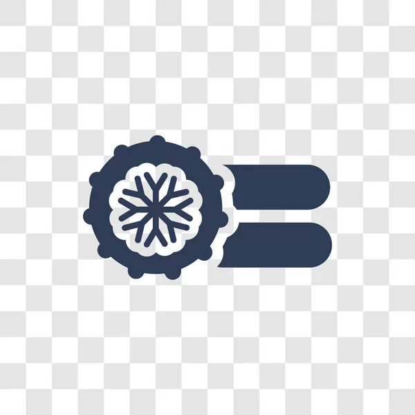 Winterreifensymbol Trendiges Winterreifen Logo Konzept Auf Transparentem Hintergrund Aus Der — Stockvektor