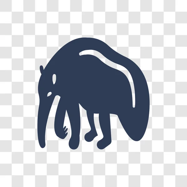 Икона Муравьеда Модная Концепция Логотипа Anteater Прозрачном Фоне Коллекции Животных — стоковый вектор