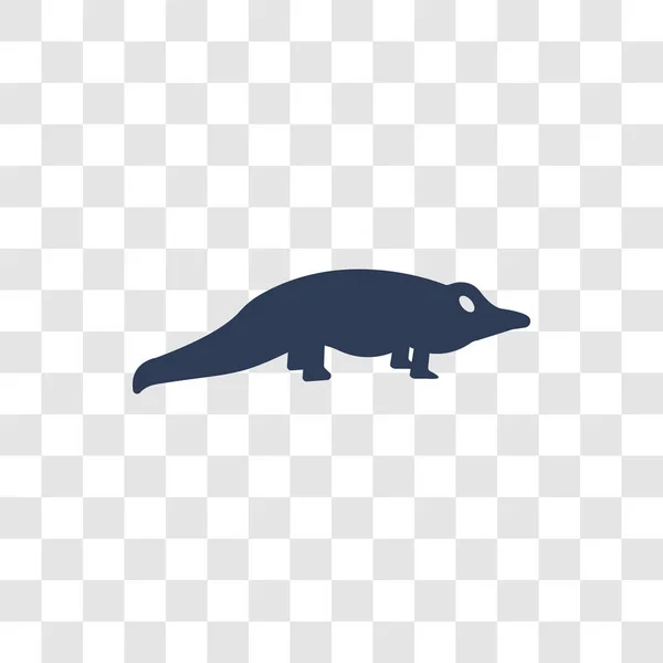 Ікона Крокодила Концепція Логотипу Trendy Crocodile Прозорому Тлі Колекції Тварин — стоковий вектор